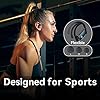 bmani Ear Buds Wireless Earbuds Bluetooth Headphones with 80H Playtime LED Display Case, Over-Ear Hook with Mic, Stereo Sound, Easy Button Controls, Sports Earphones for Running Workout Gym Black #5