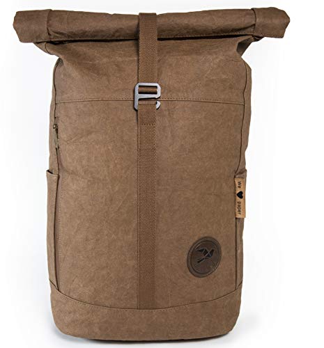 Papero ® Rucksack aus Kraft- Papier YETI | Ultra...