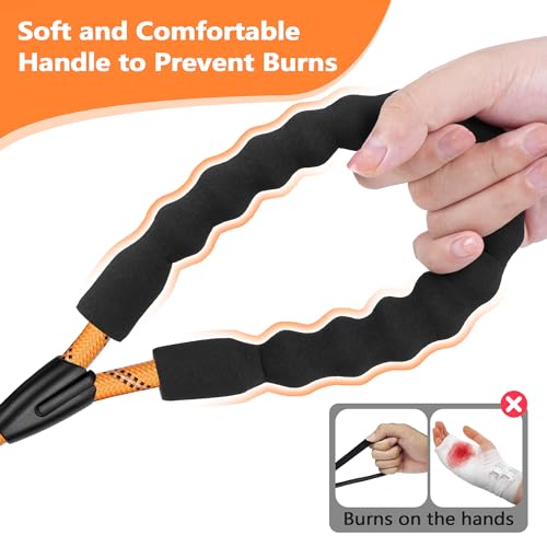 X XBEN Training Leads for Dogs 15M/49FT Strong Rope Long line Dog Lead Leash with Soft Padded Handle and Heavy Duty Hook - Image 2