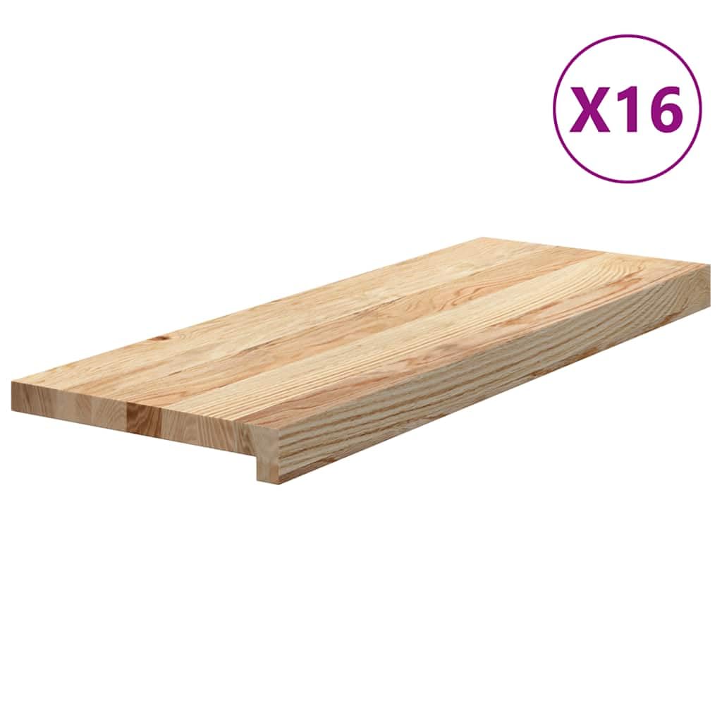 16 gradini per scale non trattati, 70 x 25 x 2 cm, in legno