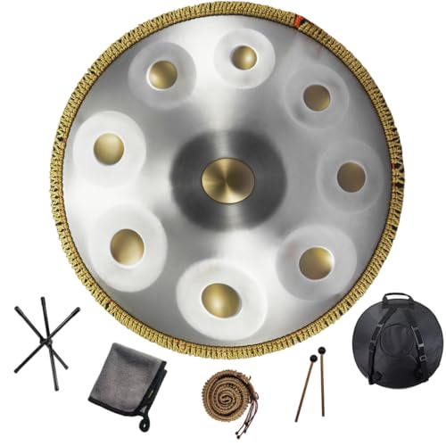 KoKoty HandPan Drum 440hz/432hz �n���h�p���h���� �j�Z�� �n���h�p�� �y�� �������� �h�K �X�`�[���h���� 9/10/12�m�[�g D�}�C�i�[ 22�C���`(55cm) �X�`�[���n���h�h���� �Ŋy�� �����h���� ���S�� �\�t�g�n