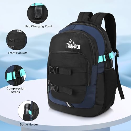 Image of ProArch Jupiter Pro Laptop Compartment, USB Charging Port & Organizer Pocket, Raincover College, Business, Casual & Outdoor Use 32 Liters