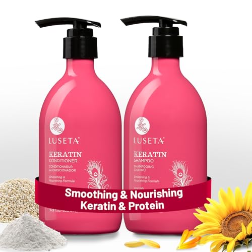 Luseta Keratin Shampoo and Conditioner for Color Treated Damaged &