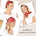LOVARZI Red Bandana For Men & Women - Cotton Headband Paisley Hair Bandanas - Pirate Scarf - Headwear Cycling Cowboy Sports Neckerchief holiday gift