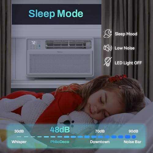 Image of PhiloDeco Energy Star Window Air Conditioner,12000 BTU 520 sq ft. Air Conditioner Window unit with Wifi Inverter Ac, Remote Control, Ultra Quiet & Easy Installation, ECO /24 Timer /Auto Restart