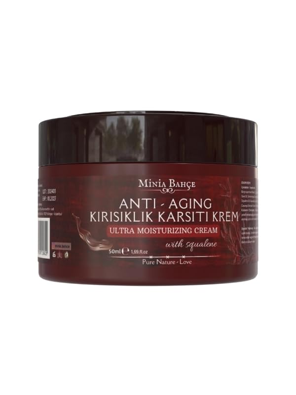 Minia Bahçe Bitki Sanat Atölyesi Doğal Anti-Age, Kırışıklık Karşıtı Krem,%100 Doğal ve Saf, 50ml