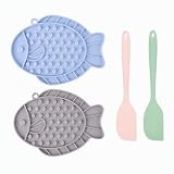 4-Teiliges Schleckmatte Katze Set mit Spatel