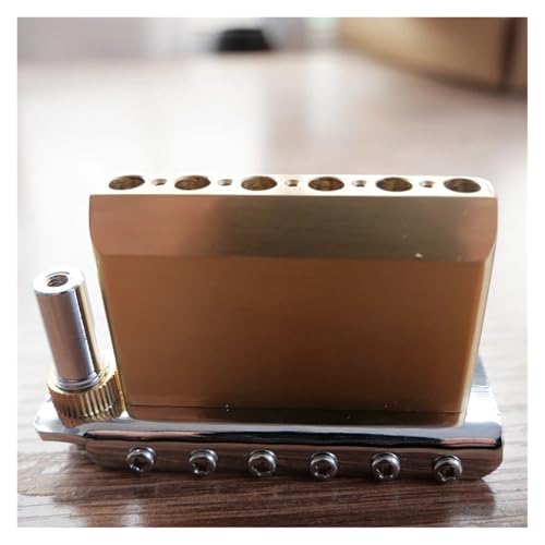 Puente para guitarra doble con base de latón y afinadores de acero miniatura 4