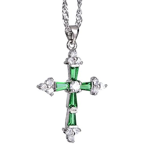 RIZILIA 18K White Gold Cross Pendant Cover
