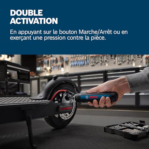 Bosch Professional tournevis sans fil Bosch GO 3 avec set de 8 embouts porte embout câble USB C mini coffret 06019H2201 - vue 6