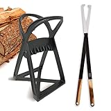 KABIN Fireside Accessory Bundle β Kindle Quick Cast Steel Log Splitter + Fire Tong Log Grabber for Indoor/Outdoor
