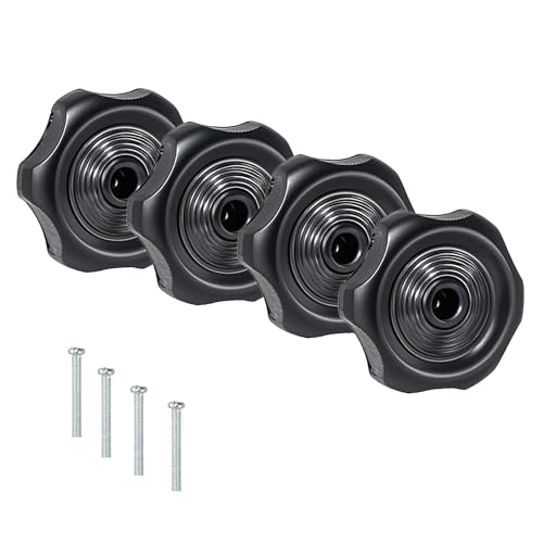 Nvguoes 4-Pack 20345 RV Camper Window and Vent Knobs Crank Handle Turn Latch丨Higher Quality Replacement Knob with Screws丨Window and Vent Knob Fits for Most RV, Camper, Trailer Windows