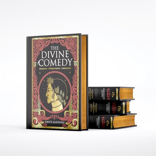 Image of The Divine Comedy by Dante Alighieri : Inferno; Purgatorio; Paradiso (Deluxe Leatherbound edition)