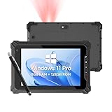 Arrvel Rugged Tablet with Barcode Scanner I87J, 8 inch Windows 11 Pro with HW N4680 Scan Engine, 1D/2D QR Inventory Scanner, 8GB+128GB Industrial Tablet for ERP WMS, Warehouse, Logistics, Retail, IP65