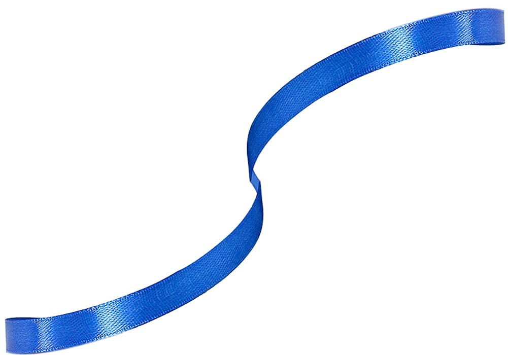 5 Rollen Satijnlint Blauw 22mx25mm, Cadeaulint Striklint, Lintenset, Linten, Polyester Satijnlint voor Cadeau, Handwerk, Naaiprojecten, Haarstrikken, Bruidsboeket, Trouwdecoratie