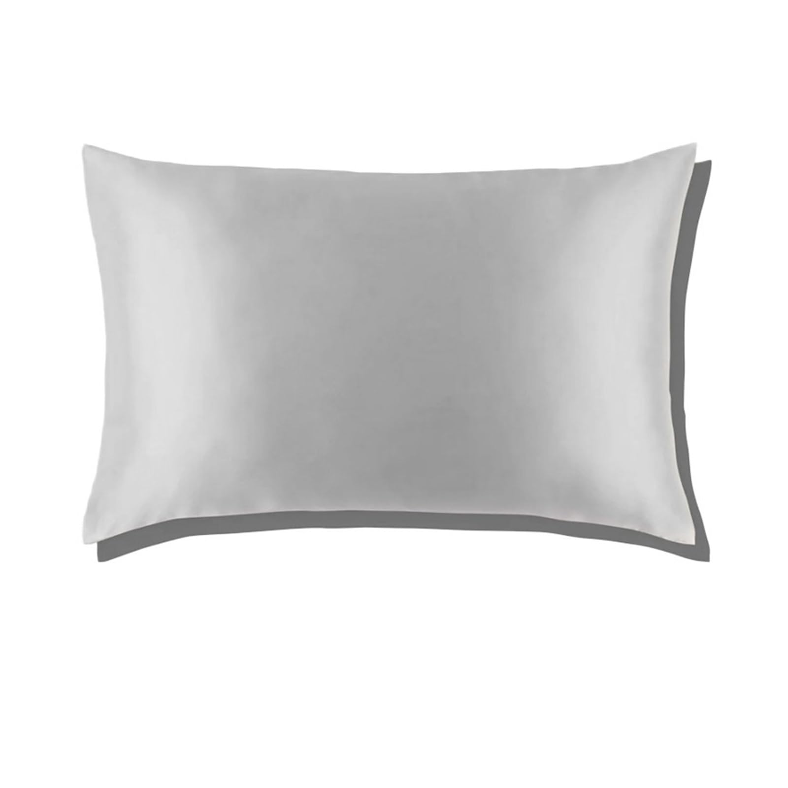 Silky Pillow Covers, Silk Pillowcase Multicolor Multiple Sizes(Silver,50x70cm)
