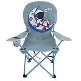 MOUNTAIN SUMMIT GEAR Kids Camping Chair - Foldable Camp Chair with Carrying Case for Outdoor Recreation, Sports, Camping and Fishing (by Caddis Sports) (Astronaut)