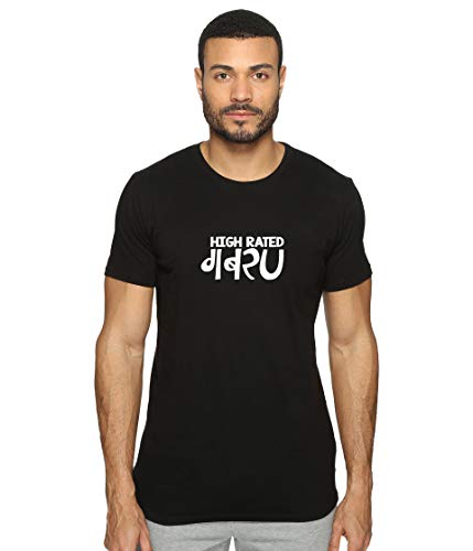 Image of T-Shirt for Men HIGH Rated GABRU Hindi Funny Typography tees