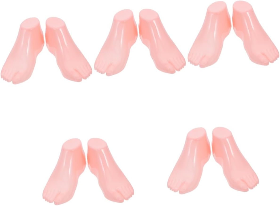5pcs Shoe Expander Footies Socks for Women Sock Shoes Foot Mannequin for Mold