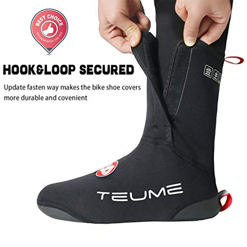 image for TEUME Bike Shoe Covers Over Shoes Cycling Bicycle Overshoes Winter Pro