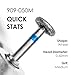 Medidenta Galil Diamond Multi-Use Dental Bur - Wheel Shape Medium Grit 909-050M, FG Shank, 5.0mm Head Diameter, High-Speed Cutting for Occlusal Reduction & Composite Finishing (10 Pack)