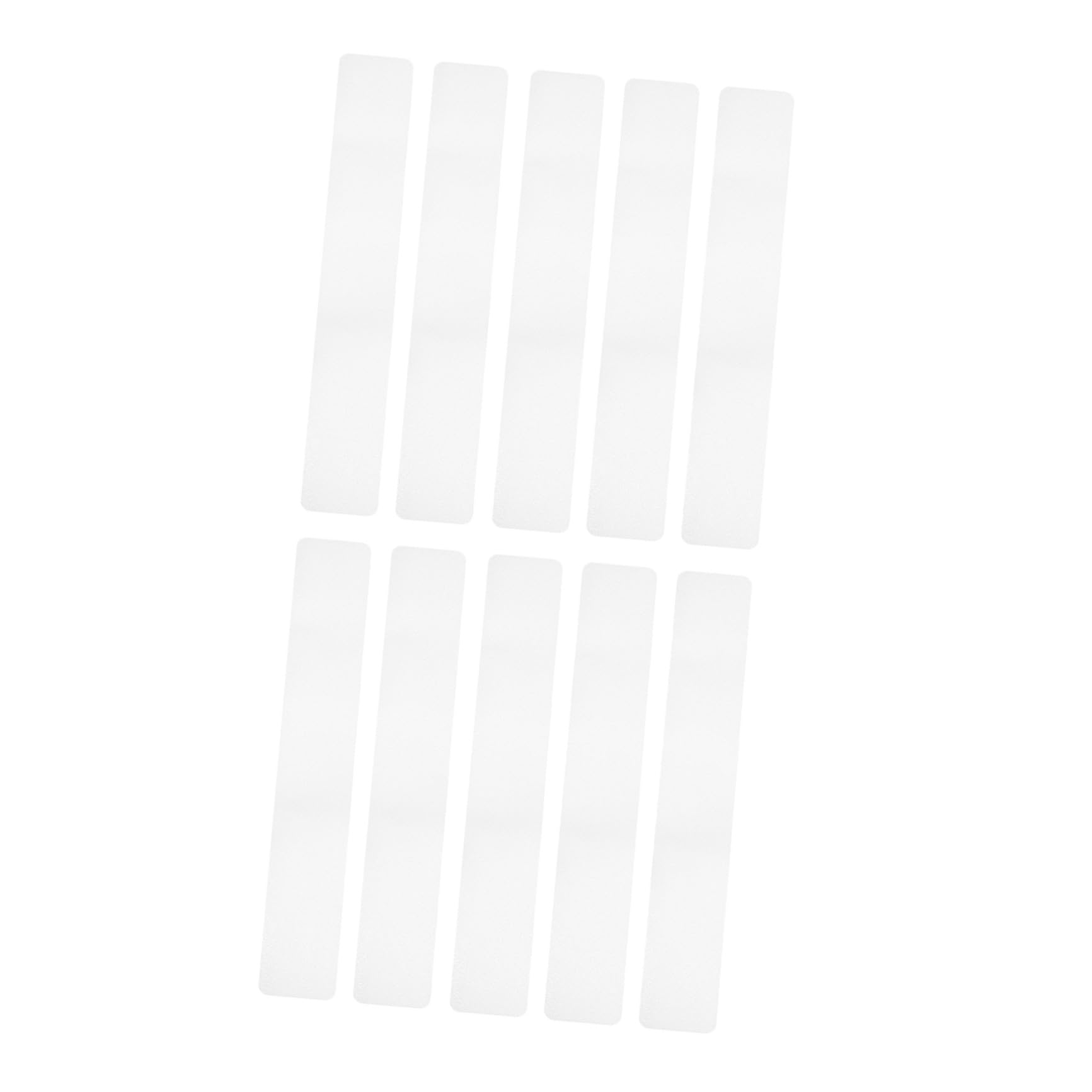 Tiras Antideslizantes para Escaleras y Ducha, Cinta de Seguridad Transparente Peva 15x61 Cm, 10 Unidades Autoadhesivas para Suelo Baño y Escalones, Resistentes y Duraderas