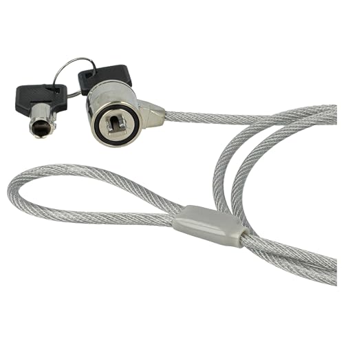 vhbw 5X Kensington Lock do laptopa notebooka - zapięcie kablowe z kluczami, 1,2 m