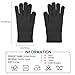 lifwimner Winter Gloves for Women Warm Wool Touch Screen Ladies Windproof Thermal Knit Fleece Lined Gloves for Cold Weather(Black)