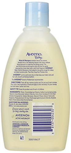 Aveeno Baby Wash & Shampoo, Lightly Scented 12 Oz (2 Pack) #TOP1