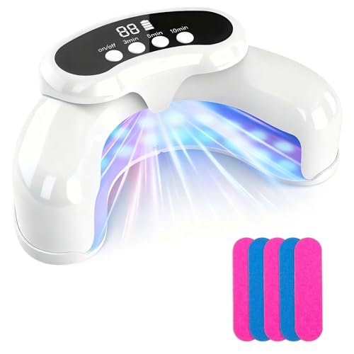 Nail Fungus Laser Treatment LED Light Device-Nail Fungus Treatment,Solution for Damaged Discolored Thick Toenails & Fingernails - White