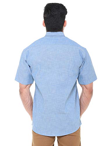 Image of Twist99 Men's Italian Cotton Solid Half Sleeve Mens Formal Shirt