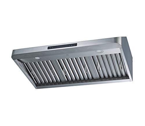 Winflo 30 In. Convertible Stainless Steel Under Cabinet Range Hood With Baffle Filters And Touch Sensor Control #TOP1