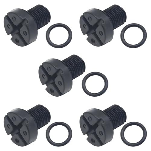 Image of Ollanoos 5Pcs Vent Screw Plug Coolant Expansion Tank Bleeder 17111712788 Coolant Tank Vent Valve Screws Replacement for BMW 3 Series E30 E36 E46 E90 Radiator Drain Screw Replace 17110141325