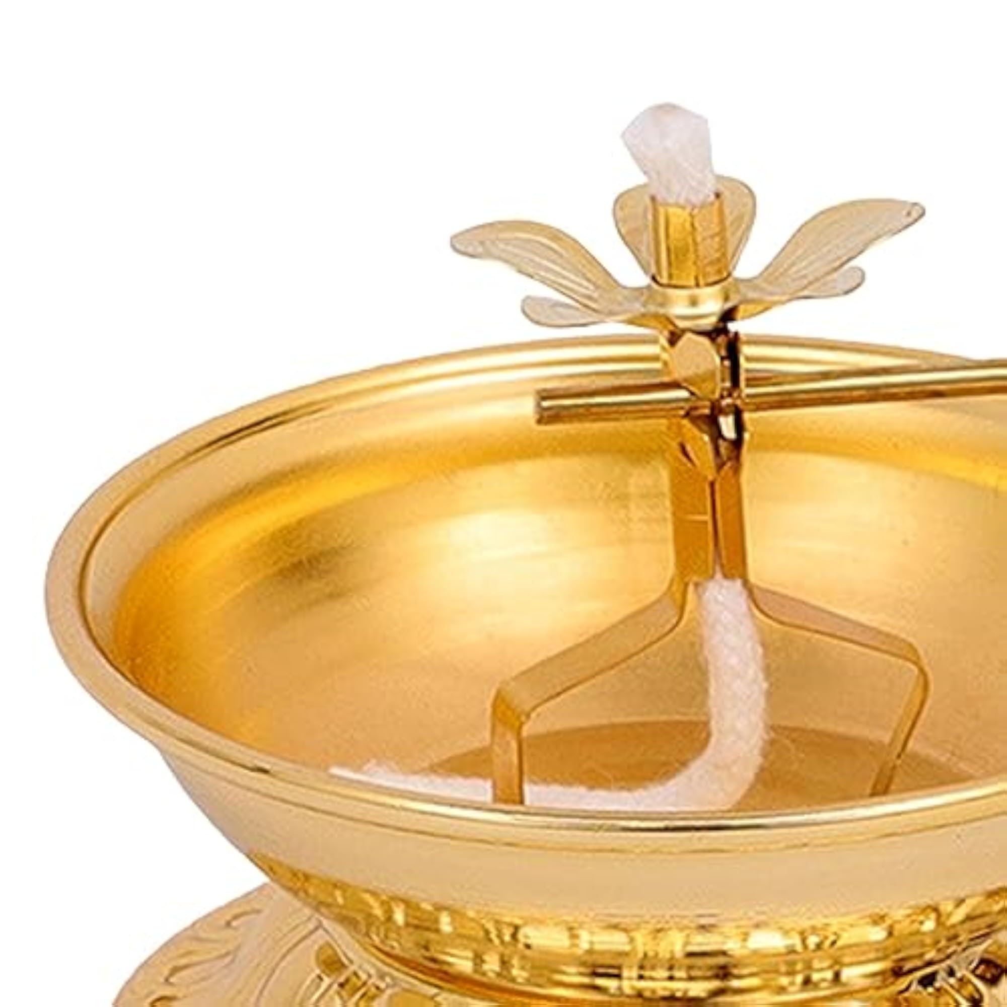 Alloy Ghee Lamp Holder Meditation Tea Light Holder