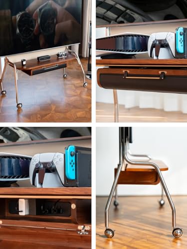 Soporte móvil para TV de 55 a 85 pulgadas con ruedas miniatura 4