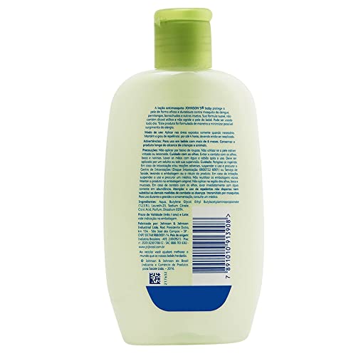 Johnson's Baby Loção Repelente Sem Álcool Anti Mosquito,200ml