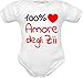 body neonato divertenti amore Zii manica corta idea regalo nascita nipote (body Zii w mm, TG 00: 0-3 mesi)