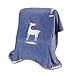 TILLYOU Micro-Fleece Plush Soft Baby Blanket Allergy-Free Fluffy Warm Toddler Bed/Crib Blanket, Overized Lightweight Flannel Daycare Nap Blanket/Kids Sleeping/Tummy Time Blanket, 39x47 Navy Deer