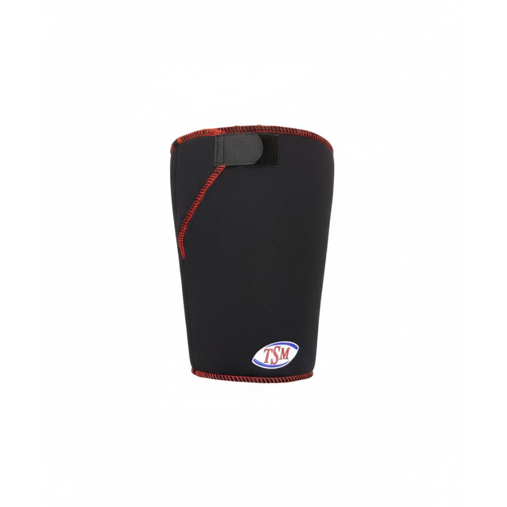 TSM Sportbandage Oberschenkelbandage Pro mit Klettverschluss, Schwarz, L, 5110