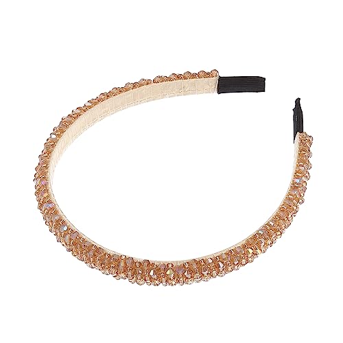 Bandeau en faux cristal champagne VOCOSTE 1,5 cm de large pour femme