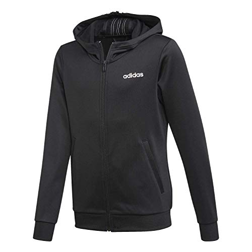 Sweat-shirt adidas Yg C Fz Hd pour fille veste zippée noire à capuche