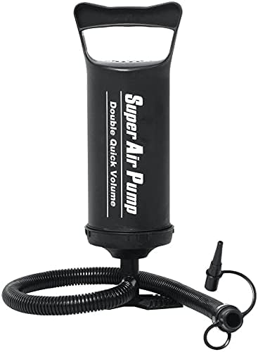 Miniatura 3 de Bomba de mano  Bomba de aire doble rápida para inflable, bomba de aire manual de inflado rápido, bomba de aire manual portátil con 3 boquillas para