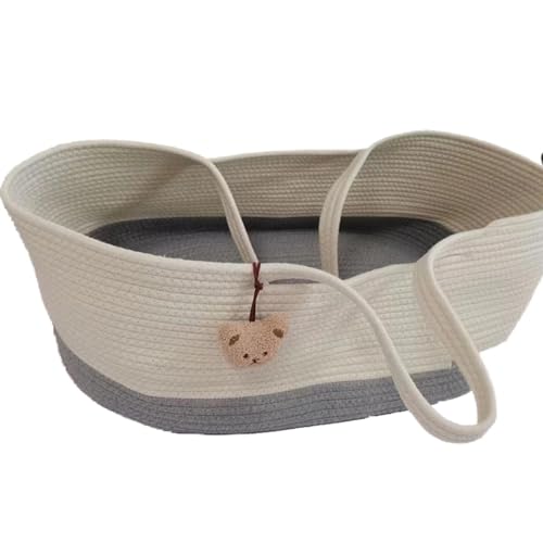 ベビー用クーファン クーファン ロープ編み クーハン ベビーキャリー かご ベビー バスケット 赤ちゃん 退院 シンプル立体感のあるふわふわのドビー生地 クーファン ベビーキャリー かごクーハン ベビー バスケット 赤ちゃん 退院 6