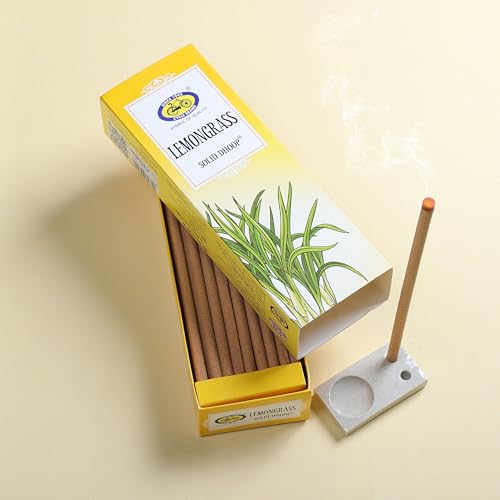 Image of Cycle Lemongrass Bambooless Solid Dhoop - Energizing Fragrance, Long-Lasting, Natural Ingredients (50 Sticks + Holder)