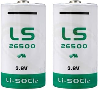 (2-Pack LS 26500 C Size 3.6V 9Ah Lithium Battery for LS26500