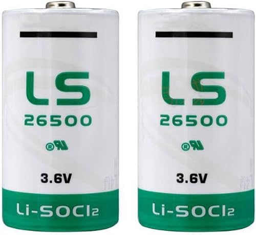 Zivases LS 26500 C Size 3.6V 9Ah Lithium Battery (2-Pack)