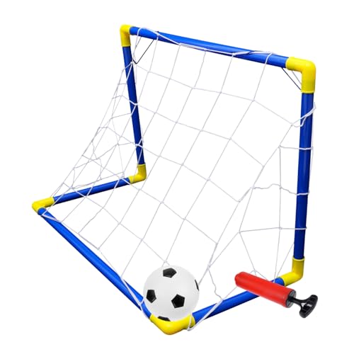 Kisangel 1 Juego Puerta de Entrenamiento de fútbol pequeñas porterías de fútbol Redes de portería de fútbol Toys fútbol Conjuntos Deportivos para Conjunto Deporte Blue