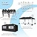 Quictent 10x20ft Pop up Canopy Tent Party Tent Outdoor Event Gazebo Waterproof with Roller Bag and 6 Sidewalls