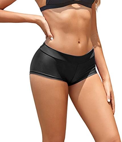 Annbon Women's Boyshort Bikini Bottoms 