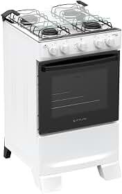 Fogão 4 Bocas Atlas Mônaco Plus Mesa Inox Bivolt